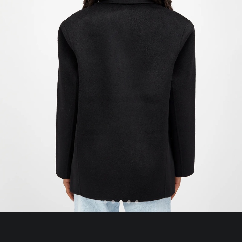 Anine Bing Quinn Blazer | Black Cashmere Blend | Heavyweight (XL) - Picture 6 of 14
